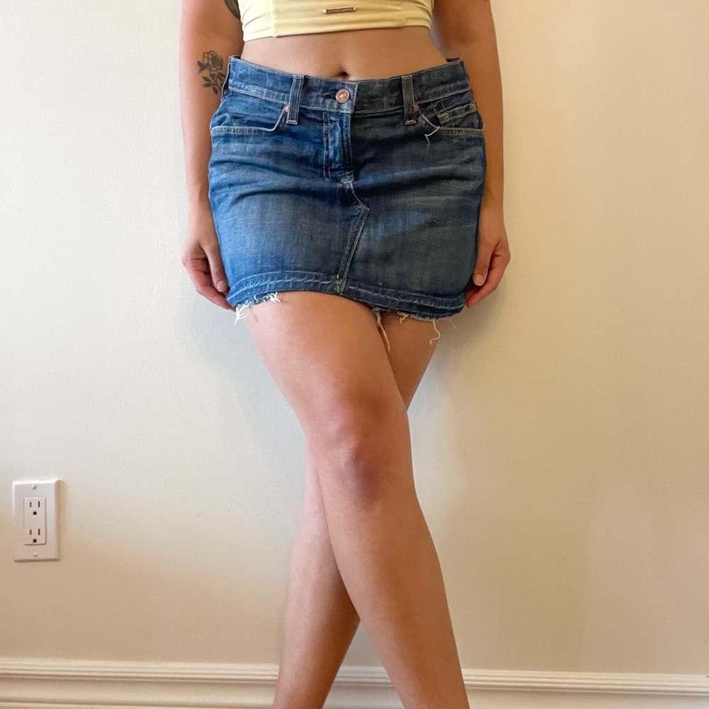 Vintage Denim Mini Skirt